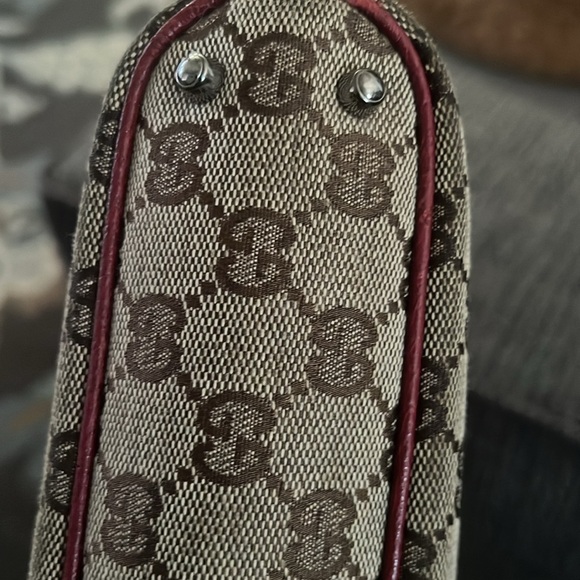 Gucci Purse with Deep red leather trim - Picture 11 of 12